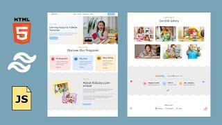  Make a STUNNING Animated KidsPlay Website with HTML Tailwind CSS and AOS