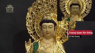 Bộ Tượng Tây Phương Tam Thánh, Chất Liệu Đồng Đài Loan Dát Vàng