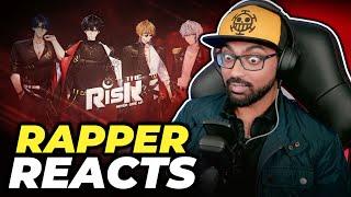 Rapper Reacts to DE-PHANTOM - RISK / เสี่ยง (Original Song) [WISLIVE] | New Thai VTuber Boy Group!