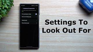 Settings To Watch Out For On Your Samsung