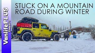 Canadian Winter Stuck on a Mountain Road...