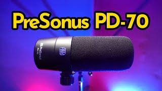 PreSonus PD-70 - Compare to Samson Q9U, Shure Sm7B, EV RE20 and more!  | Booth Junkie