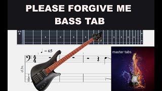 PLEASE FORGIVE ME  | BRYAN ADAMS | GuitarBASS Tab | TUTORIAL #Mastertabs#BestFreeYoutubeMusic #rock