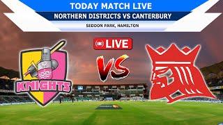 Match 14 Live - Northern Districts vs Canterbury | Test | Plunket Shield