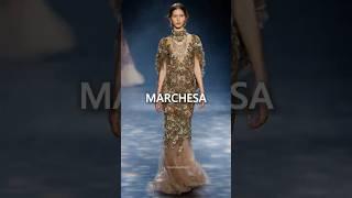 Which dress will you choose? #marchesa #fashion #runway #couture #model #fashionshow #hautecouture