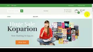 How to install Koparion bookshop opencart 3 theme