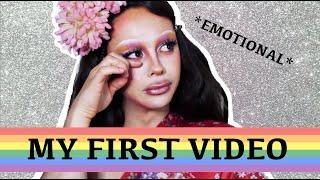 MY FIRST YOUTUBE VIDEO! | "Flower Girl" Boy To Drag Queen Makeup Transformation | ANTIPHOBYA