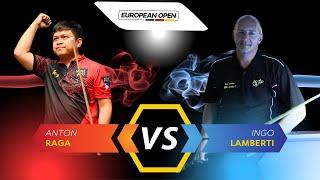 ANTON RAGA VS  INGO LAMBERTI | EUROPEAN OPEN 2023 #billiards #nineball #9ballpool #highlights