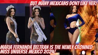 MEXICAN PAGEANT FANS ARE NOT HAPPY ABOUT MARIA BELTRAN WINNING THE MISS UNIVERSE MEXICO 2024 CROWN!