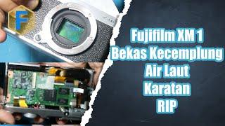 fujifilm xm 1 bekas kejebur air laut baru sehari sudah pada karatan RIP