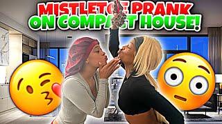 MISTLETOE PRANK ON THE COMPACT HOUSE GIRLS … **GONE RIGHT**? ️ VLOGMAS DAY 8