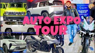 AUTO EXPO TOUR Ep.1 Ft. Jimny | Ninja H2 | Harrier EV | FronX | Hilux | LC300 | Tata Sierra | Prius