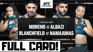 UFC Fight Night Moreno vs Albazi Predictions & Full Card Breakdown - UFC Edmonton Betting