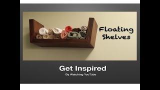 Floating Shelves With No Hardware!