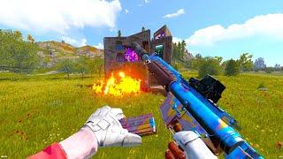Solo Defends Multiple Raids - Rust