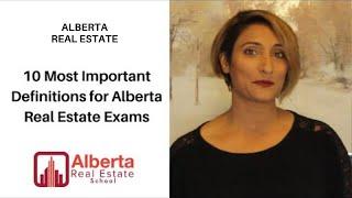 10 Most Important Definitions for Alberta Real Estate Exams