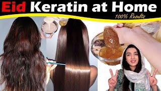 OMG  Straight Damaged Frizzy Hair Keratin, Smooth Shiny Hair at Home