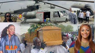 Tears flows in Kumasi Airport as the Body of Pokuaa Poku arrived at the Airport for burial in Ejisu