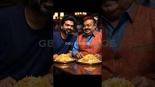 vijaykanth and Silambarasan sir eating biryani #ai#shortsfeed#shots#shorts #short#vijaykanth