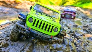 Jeep Gladiator & Land Rover 109 – RC Cars MUD Adventure with Winches