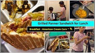 Kids Lunchbox - Day 04 / American Cream Corn & Grilled Panner / Kala's Kitchen