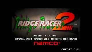 Ridge Racer 2 (Arcade) - Attract Mode 60 fps