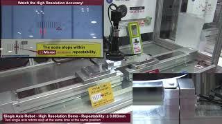 Single Axis Robot High-Speed and High-Precision Repeatability of ± 0.003mm Demo 00028 29 30