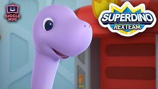 Trapped In The Rhabdodon ️ | Super Dino (14-Minute Cartoon for Kids!)