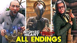 Atomic Heart + Annihilation DLC - ALL ENDINGS (True Ending, Good Ending, Bad Ending)