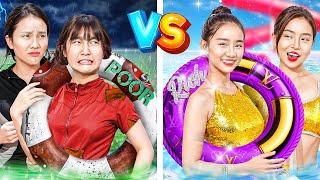 Poor Family Vs Rich Family At Swimming Pool