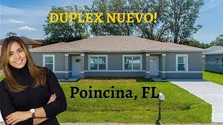 TOUR DE HERMOSO DUPLEX  DE CONSTRUCION NUEVA  EN POINCINA,  FL A PASOS DE KISSIMMEE, FL