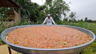 Turkish Pizza Recipe | Turkish Lahmacun Recipe | Crusty and Juicy Lahmacun | Village Food Secrets