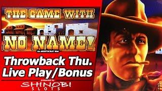 The Game with No Name Slot - TBT Live Play, 2 Free Spins Bonuses