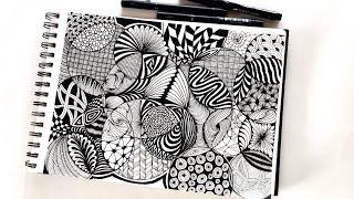 Zentangle art || Zentangle || Doodle art || Zendoodle || Zentangle patterns || Doodle patterns