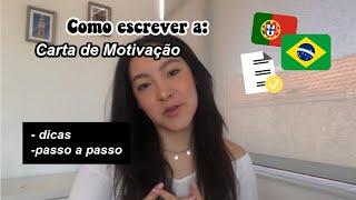 Como fazer sua CARTA DE MOTIVAÇÃO | Estudar fora com ENEM