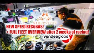 Seawolves VendeeGlobe 2024b report #15 Speed records! A full fleet overview + VMG VS speed explained