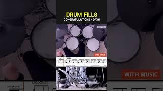 Drum Fill in the Song : Congratulations by Day6 #drumfills #drumtutorial #drumcover