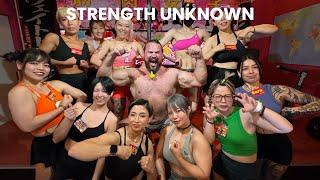 STRONGMAN GETS SLAPPED BY MUSCLE GIRLS IN JAPAN - Strength Unknown