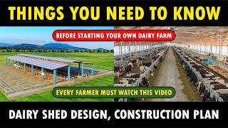 Dairy Shed Design, Construction Plan Information | Dairy Cow Farming