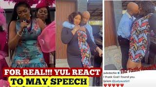 Yul Edochie and Judy Austin Reacts to May Edochie Crying in DOHA during her speech