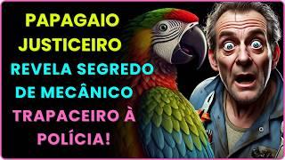 A História Mais Engraçada: Papagaio JUSTICEIRO Revela Segredo De  Mecânico Trapaceiro À Policia!