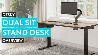 Desky Dual Sit Stand Desk Overview