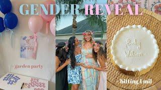 GENDER REVEAL: telling my friends, garden party, & hitting 1 million!!!