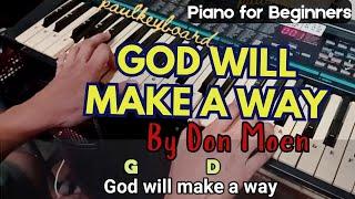 GOD WILL MAKE A WAY - By Don Moen │Piano for Beginners #paulkeyboard
