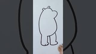 Grizzly bear  #drawing #coloring #shorts #youtubeshorts