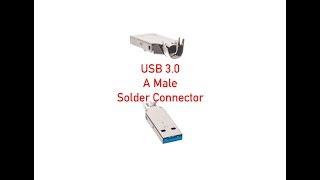 USB 3.0 A Male Solder Connector P#1242