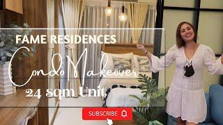 FAME RESIDENCES l Condo Makeover l 24 sqm l smdc properties l 1Br