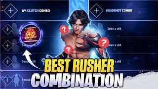 BEST RUSHER CHARACTER COMBINATION || BEST RUSHER CHARACTER COMBINATION FOR CS RANK & BR RANK