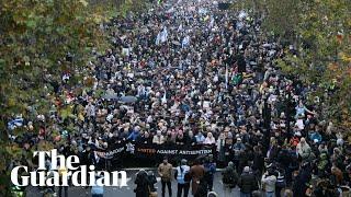 Thousands march against antisemitism in London