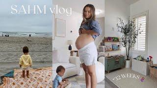 SAHM vlog: home updates, beach date, new toddler toys & activities, huge grocery restock + more!